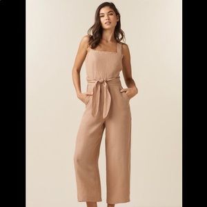 ISO | Vetta two-piece linen apron jumpsuit 0